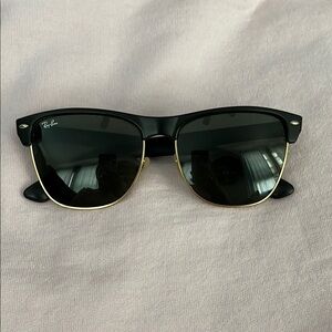 Ray-Ban Black and Gold Sunglasses Iconic Style